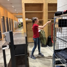 Kristina bei der Arbeit