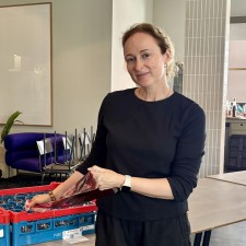 Olga bei der Arbeit