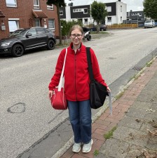 Leonie bei der Arbeit