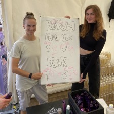 Lucia bei der Arbeit