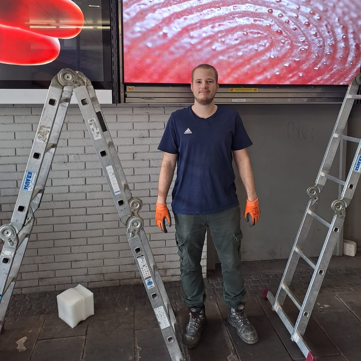 Mitarbeiter im Einsatz