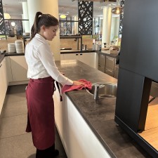Paula bei der Arbeit