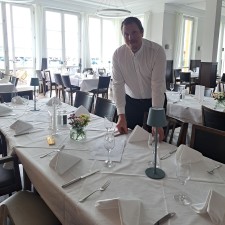 Fabian bei der Arbeit