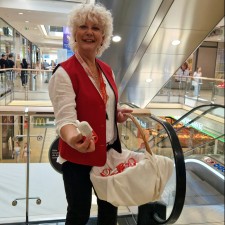 Doris bei der Arbeit