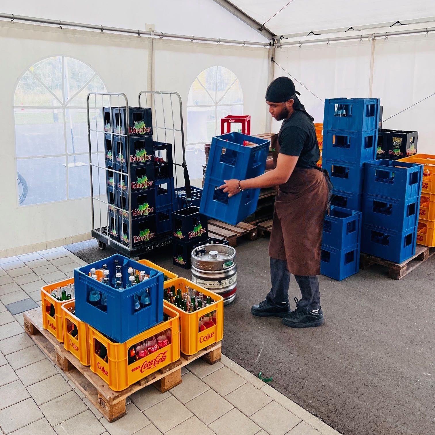 Mitarbeiter im Einsatz