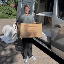 Justus bei der Arbeit
