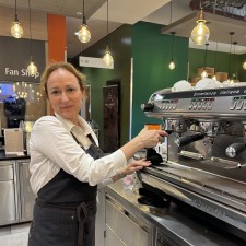 Olga bei der Arbeit