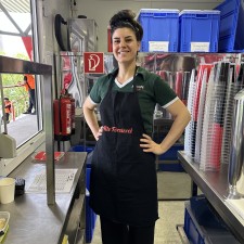 Diana bei der Arbeit