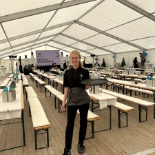 Bianka bei der Arbeit