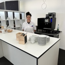 Diana bei der Arbeit
