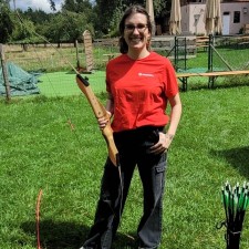 Nina bei der Arbeit