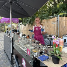 Bianka bei der Arbeit