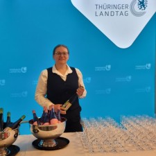Angela bei der Arbeit