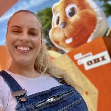 Anja bei der Arbeit