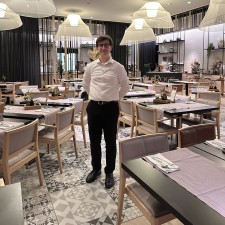 Niklas bei der Arbeit