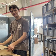 Niklas bei der Arbeit