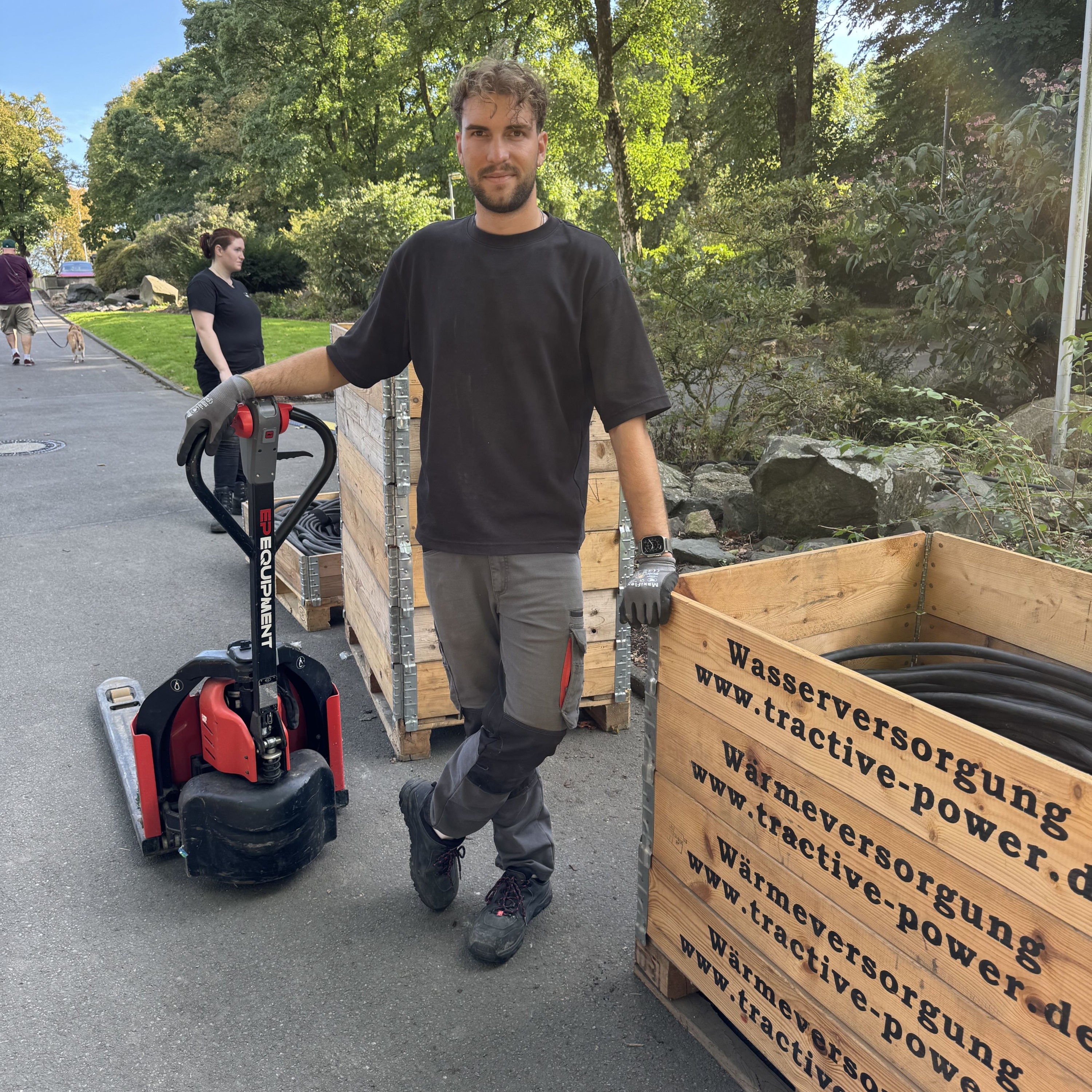 Mitarbeiter im Einsatz