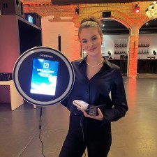 Pauline bei der Arbeit