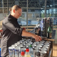 Angela bei der Arbeit