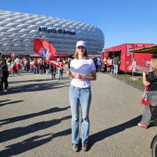 Clara Sophie bei der Arbeit