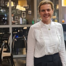 Sandra Irmgard bei der Arbeit