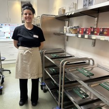 Diana bei der Arbeit