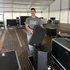 Nicolas bei der Arbeit