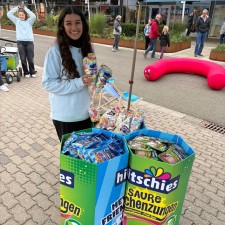 Pauline bei der Arbeit