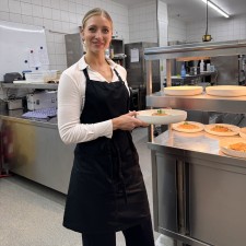 Romana bei der Arbeit