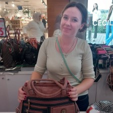 Veronica bei der Arbeit