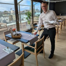 Henrik bei der Arbeit