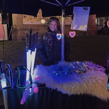 Leona Fee bei der Arbeit