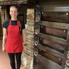 Caroline bei der Arbeit