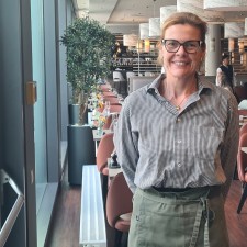 Sandra Irmgard bei der Arbeit