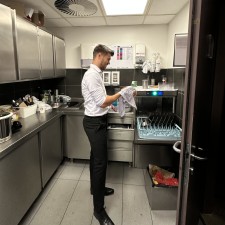 Marvin bei der Arbeit