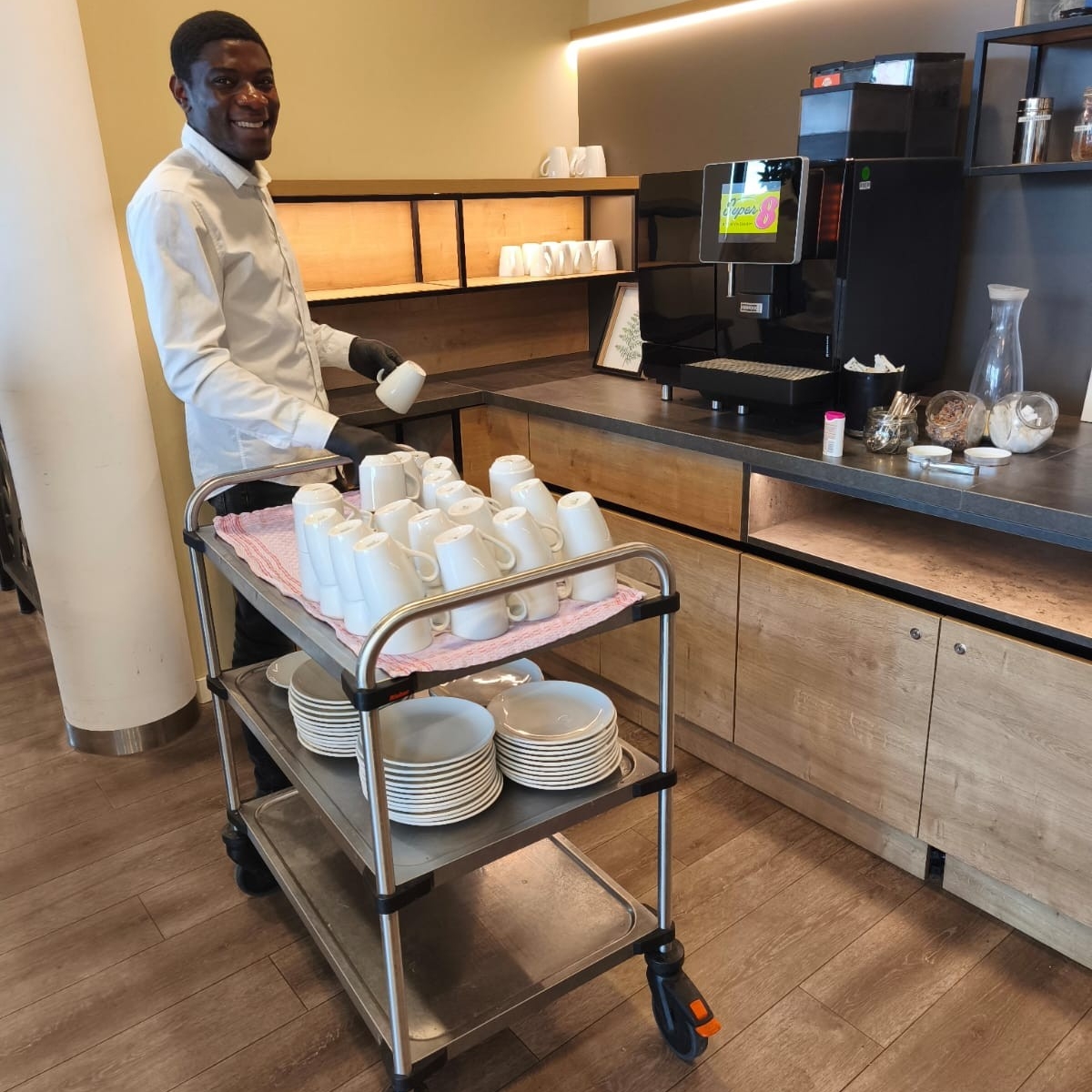 Mitarbeiter im Einsatz