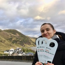 Franziska bei der Arbeit