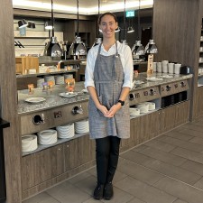 Leonie bei der Arbeit