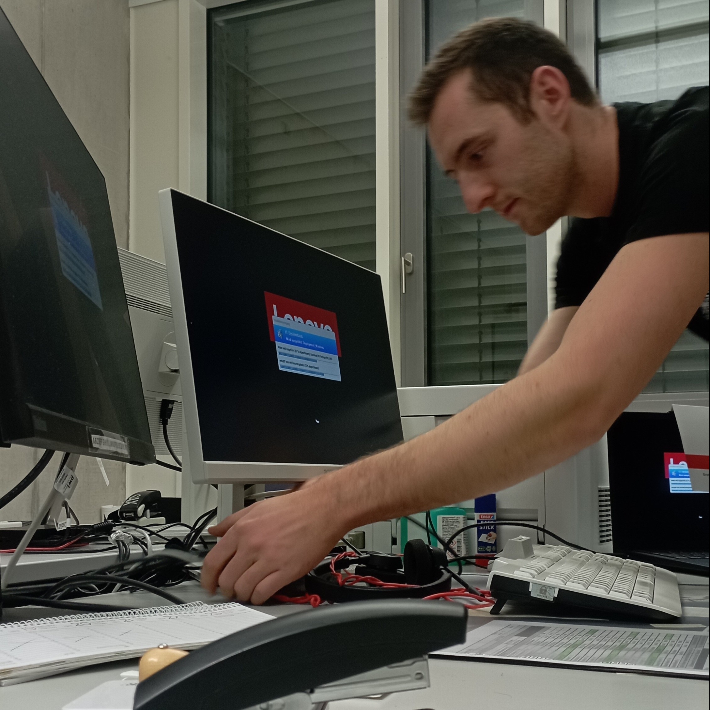 Mitarbeiter im Einsatz