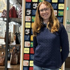 Johanna bei der Arbeit