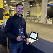 Michael bei der Arbeit