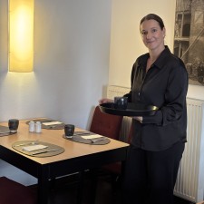 Juliane bei der Arbeit