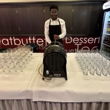 Julien Waddel bei der Arbeit