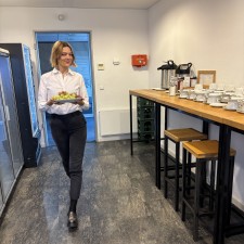 Dominique Mandy bei der Arbeit