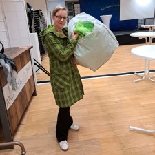 Anneka bei der Arbeit