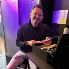 Michael bei der Arbeit