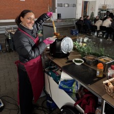 Clara bei der Arbeit