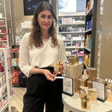 Franziska bei der Arbeit