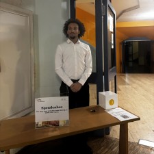 Ermyas bei der Arbeit