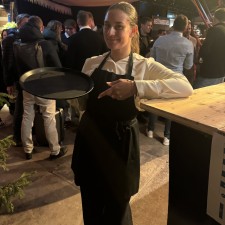 Sabrina bei der Arbeit